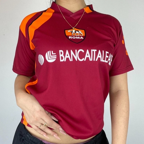 Forte Other - Totti 10 Roma 2006  Maroon and Orange Soccer Jersey